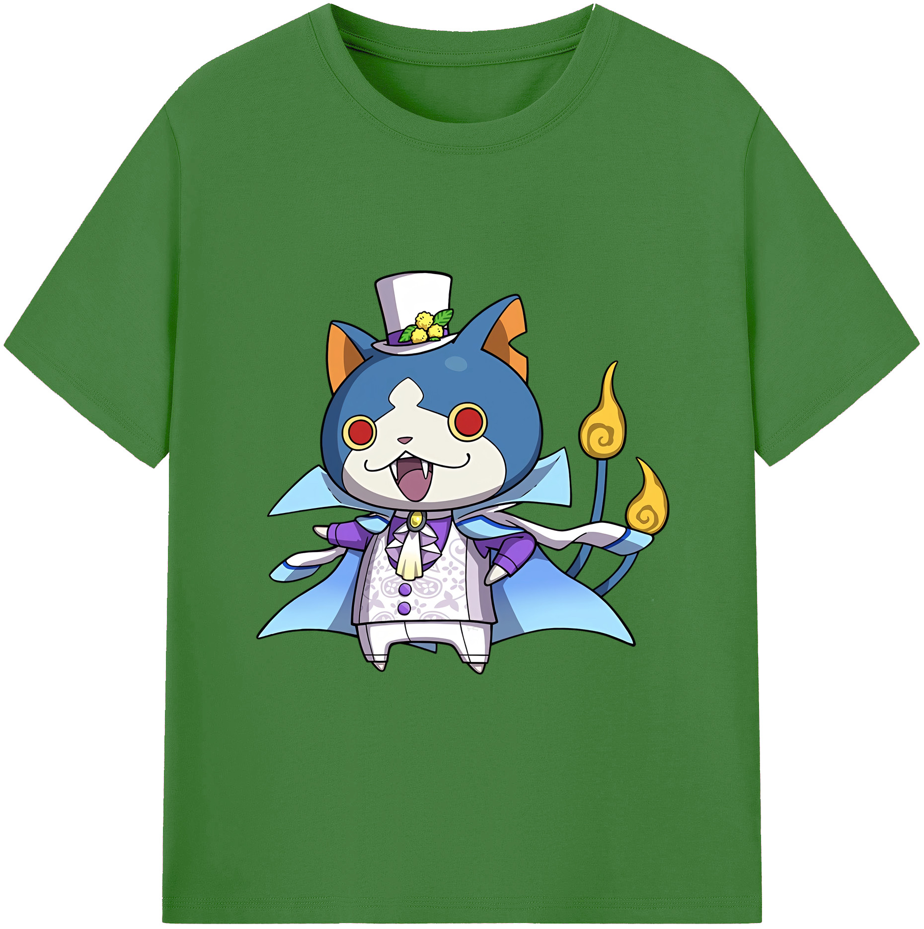 （画像用） 妖怪ウォッチ Yo-kai Watch レディースカジュアルプリントTシャツ（綿100％）